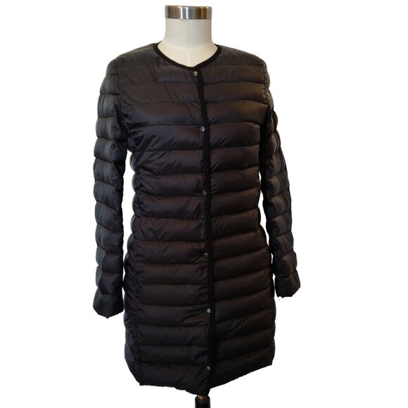 DabaGirl Korea Black Premium Down Packable Puffer Coat w' Bag Small Fitting Med - Picture 1 of 5